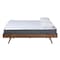 Baxton Studio Sarita MidCentury Modern Ash Walnut Finished Wood King Size Bed Frame 223-12886-ZORO - alternate 9